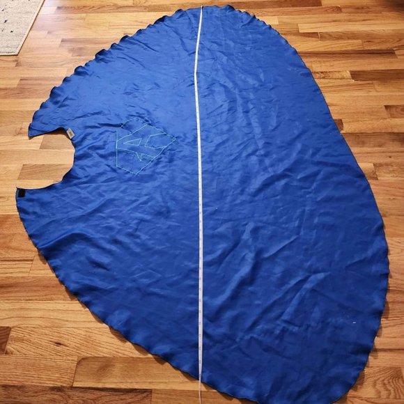 AVENGERS CAPE Halloween Costume ACCESSORY Royal Blue With LOGO, ONESIZE FITS ALL - Picture 8 of 9